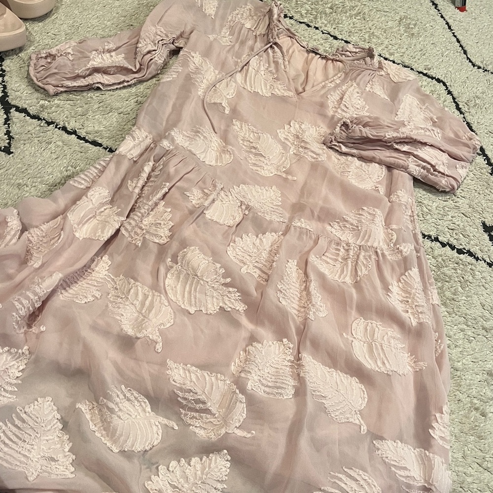 Wilfred Blush Pink Ruffled Dress s - Picture 2 of 6